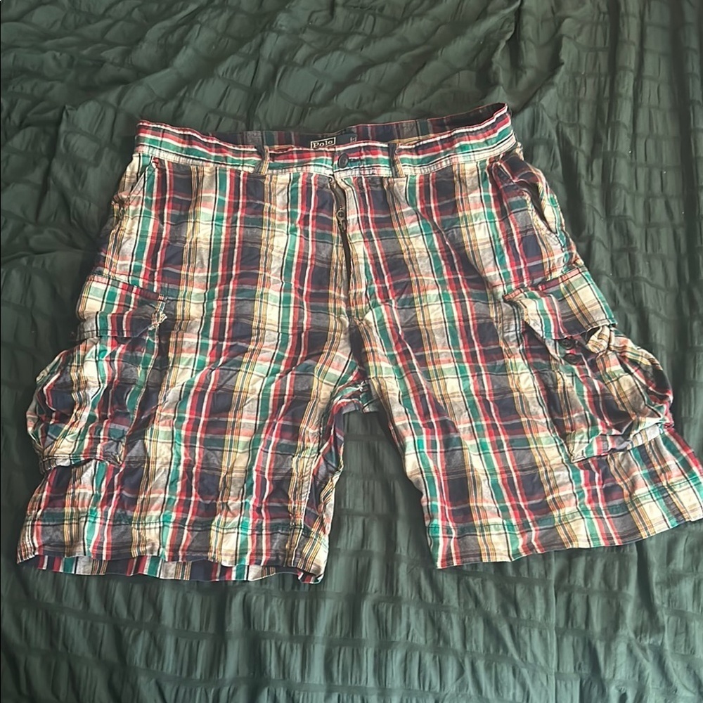 Polo by Ralph Lauren Multicolor Plaid Cargo Shorts